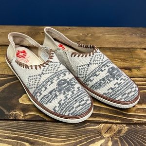 Royal Canadian knit thunderbird slip on shoes with memory foam insoles